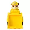 PAW Patrol , Rubble’s buldozerio žaislinis sunkvežimis su kolekcionuojama veiksmo figūrėle, tvariai mąstantys žaislai berniukams ir mergaitėms nuo 3 metų