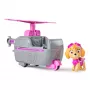 PAW Patrol, Skye sraigtasparnis, žaislinė transporto priemonė su kolekcionuojama veikėjo figūrėle, tvariai sukurtas vaikų žaislas berniukams ir mergaitėms nuo 3 metų