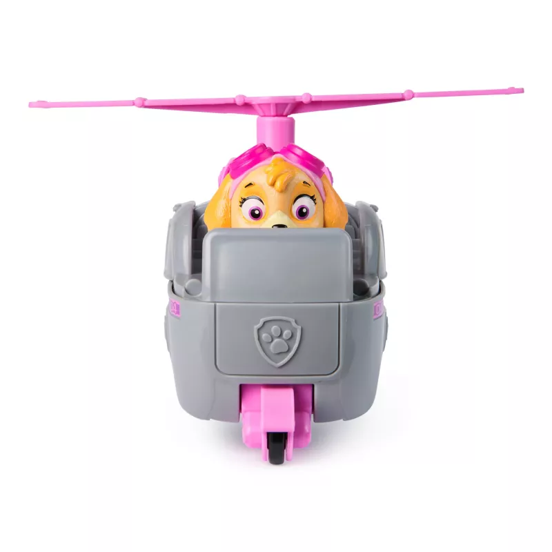 PAW Patrol, Skye sraigtasparnis, žaislinė transporto priemonė su kolekcionuojama veikėjo figūrėle, tvariai sukurtas vaikų žaislas berniukams ir mergaitėms nuo 3 metų