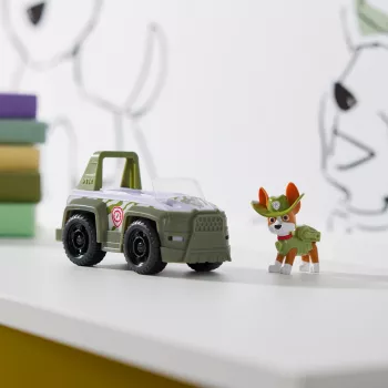 Transporto priemonė PAW Patrol Tracker’s Jungle Rescue Vehicle žalia plastikinė