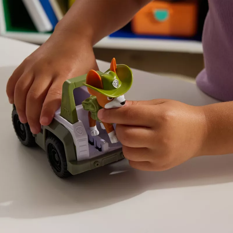 Transporto priemonė PAW Patrol Tracker’s Jungle Rescue Vehicle žalia plastikinė