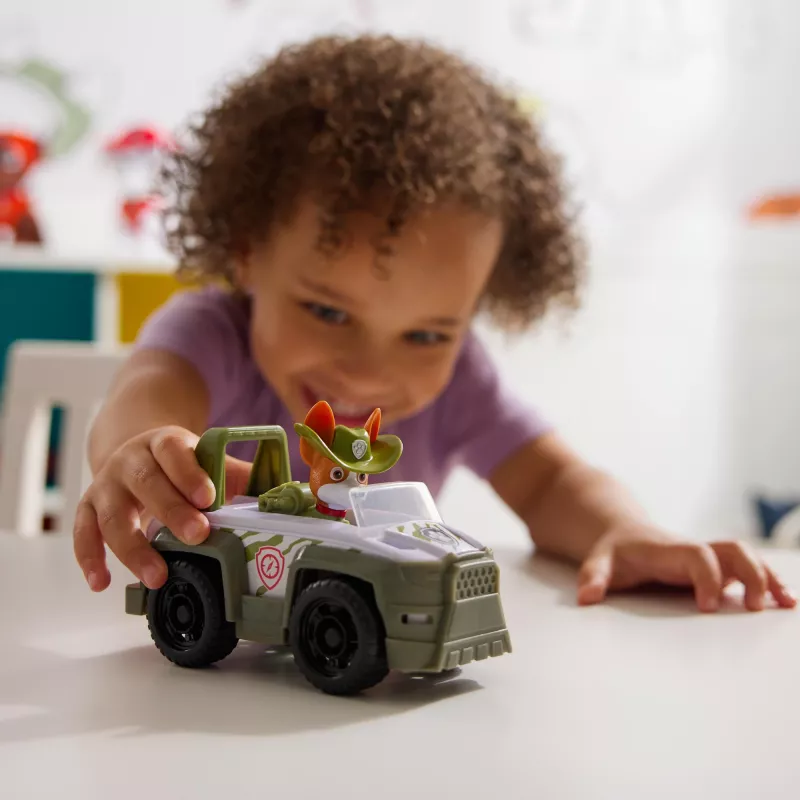 Transporto priemonė PAW Patrol Tracker’s Jungle Rescue Vehicle žalia plastikinė