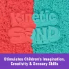 Vaikiškas kinetinio smėlio rinkinys Spinmaster Mold n' Flow 1,5 lb raudonos ir žalsvai mėlynos spalvų su 3 įrankiais (nuo 3 metų)
