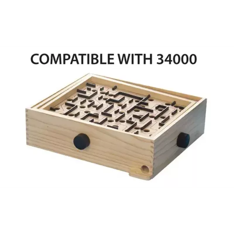 Medinis labirinto stalo žaidimas Ravensburger BRIO Labyrinth Boards, juoda, 273×228×9 mm, nuo 6 metų