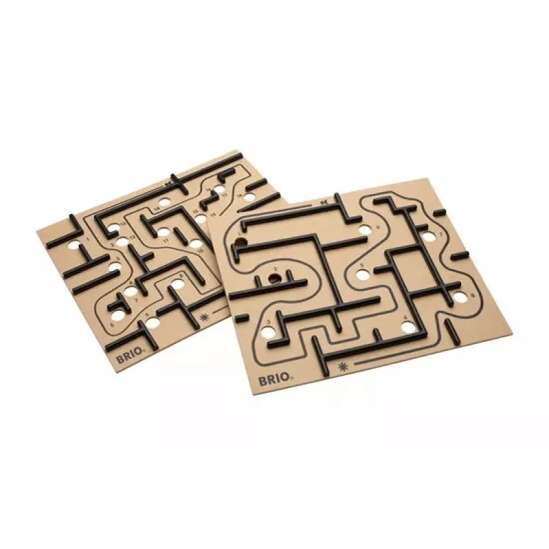 Medinis labirinto stalo žaidimas Ravensburger BRIO Labyrinth Boards, juoda, 273×228×9 mm, nuo 6 metų
