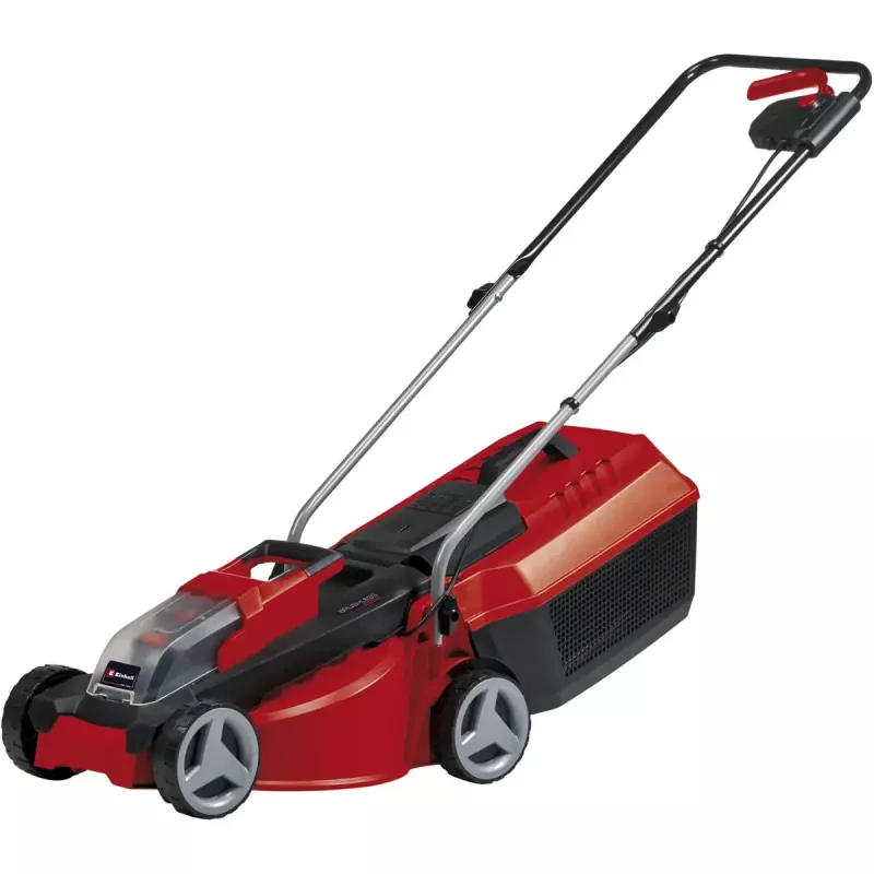 Belaidės vejapjovės ir žoliapjovės rinkinys EINHELL GE-CM 18/30 + GE-CT 18, raudona/juoda, Li-ion 4,0 Ah