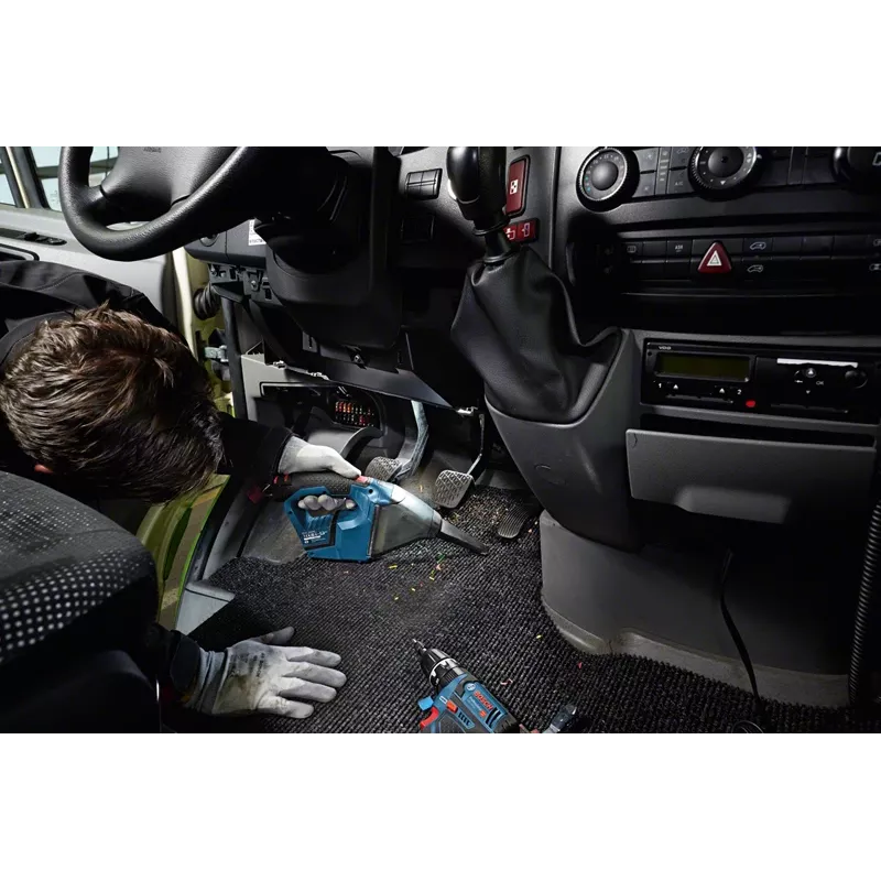 Bosch GAS 12V rankinis dulkių siurblys, juodas, mėlynas, be maišelio
