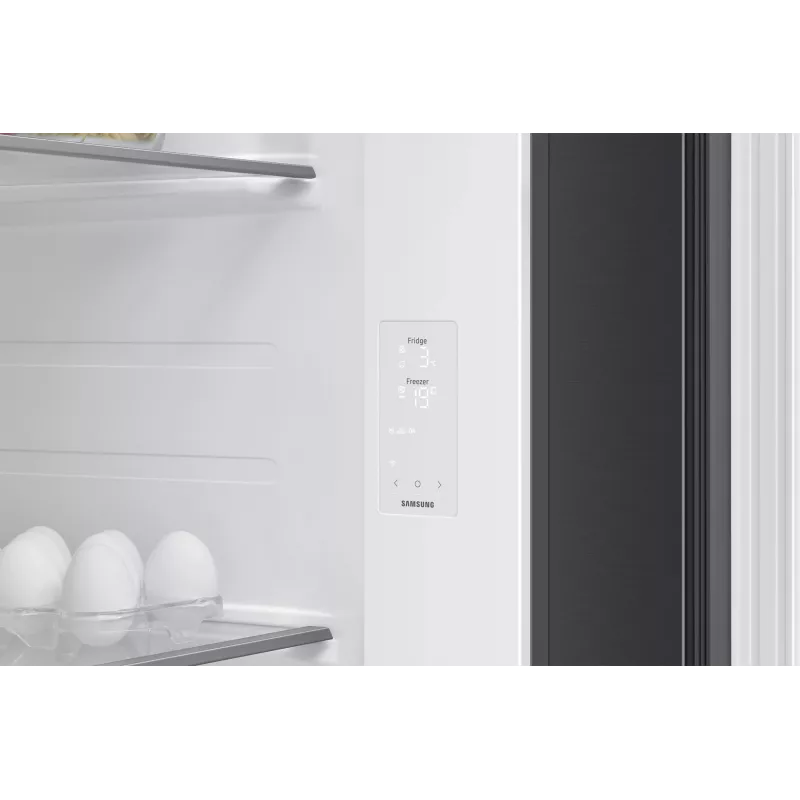 Samsung RS70F64KDF šaldytuvas su šaldomąja kamera šone, laisvai stovintis, 640 l, juodas