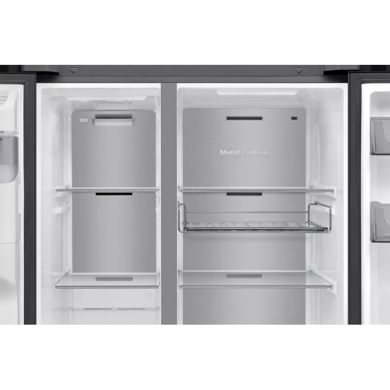 Samsung RS80F64KEF šaldytuvas-šaldiklis šoninis Laisvai pastatomas 640 L Juoda