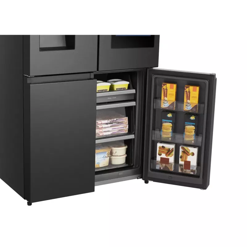 Šaldytuvas Hisense Cross door RQ760N4IFE – laisvai pastatomas, daugiaduris, 577 L bendras tūris, juodos spalvos