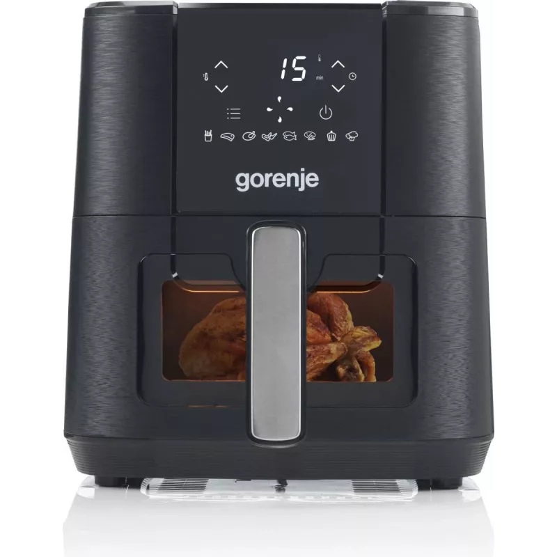 Gorenje AF1350DWB Single 5.4 L Stacionari 1350 W Karšto oro gruzdintuvė Juoda