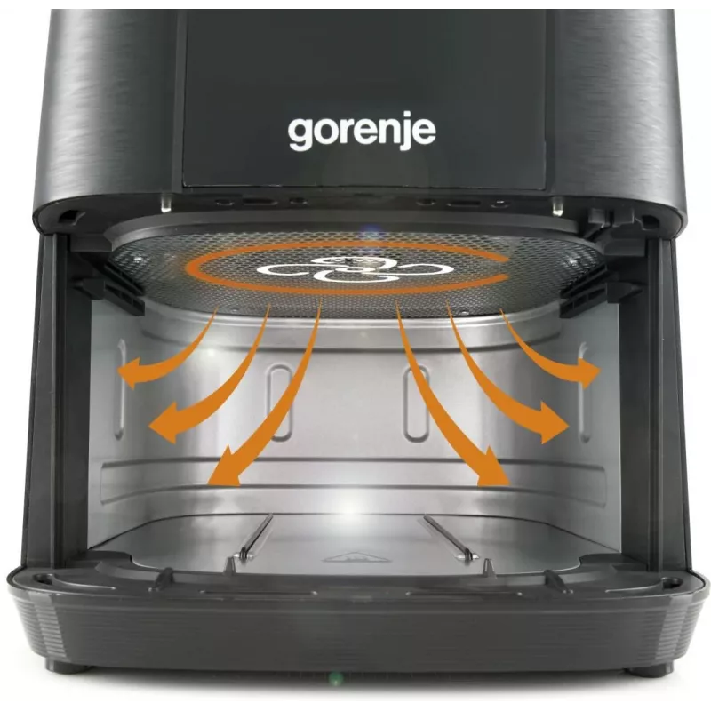 Gorenje AF1350DWB Single 5.4 L Stacionari 1350 W Karšto oro gruzdintuvė Juoda
