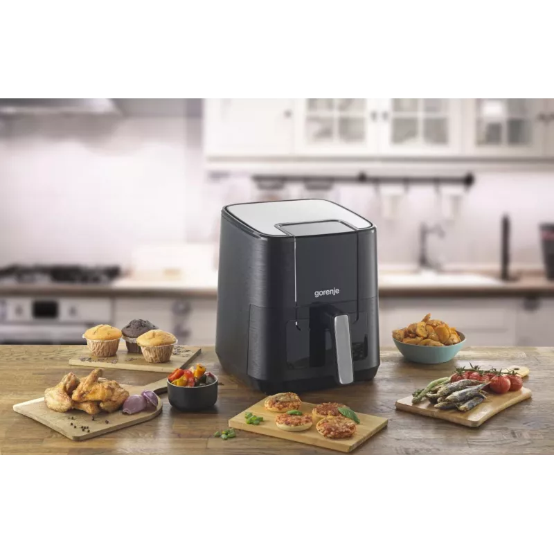 Gorenje AF1350DWB Single 5.4 L Stacionari 1350 W Karšto oro gruzdintuvė Juoda