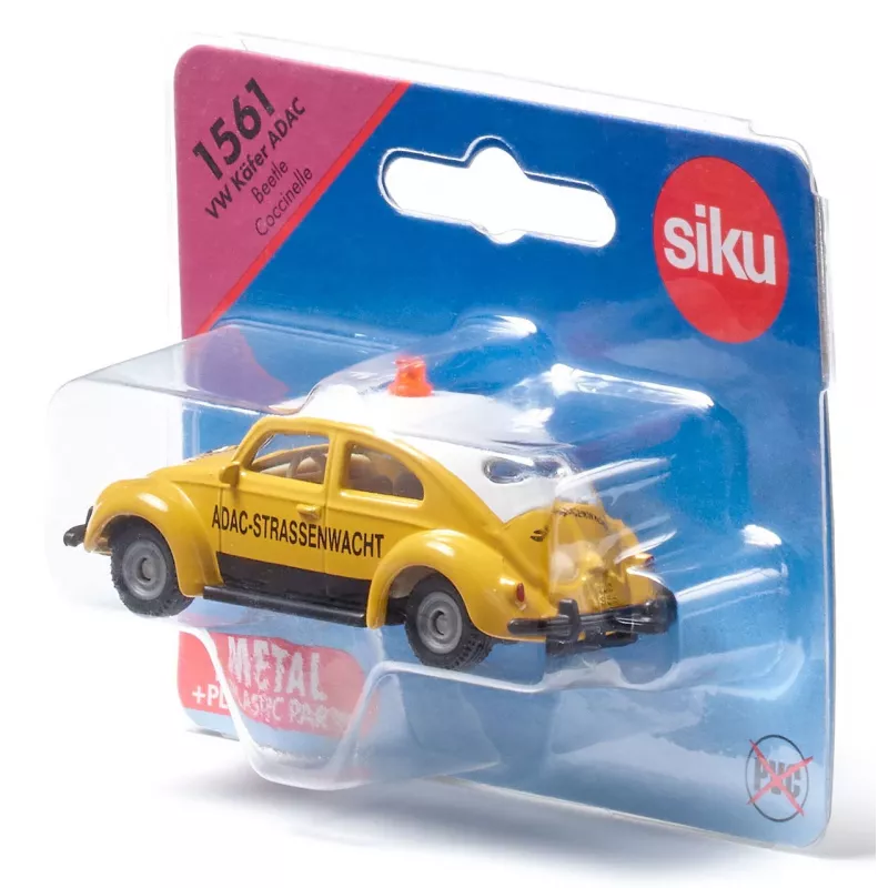 Klasikinis automobilio modelis Usorteret VW Beetle ADAC, surinktas, 78×38×29 mm