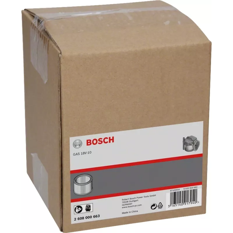 Bosch 2 608 000 663 dulkių siurblio priedo filtras
