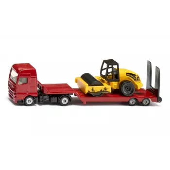 Siku MAN sunkvežimis su kelių volu, Sunkvežimio / priekabos modelis, 1:87, MAN, Berniukams/mergaitėms, Metalas, Plastikas, Raudona, Geltona