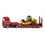 Siku MAN sunkvežimis su kelių volu, Sunkvežimio / priekabos modelis, 1:87, MAN, Berniukams/mergaitėms, Metalas, Plastikas, Raudona, Geltona