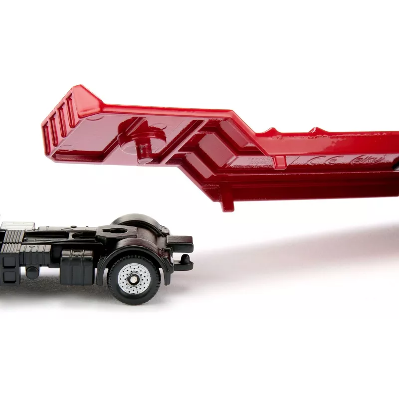 Siku MAN sunkvežimis su kelių volu, Sunkvežimio / priekabos modelis, 1:87, MAN, Berniukams/mergaitėms, Metalas, Plastikas, Raudona, Geltona