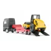 Siku MAN sunkvežimis su kelių volu, Sunkvežimio / priekabos modelis, 1:87, MAN, Berniukams/mergaitėms, Metalas, Plastikas, Raudona, Geltona