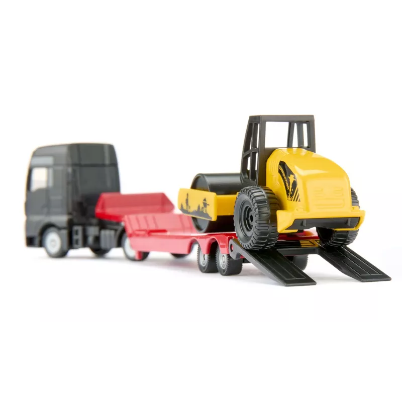 Siku MAN sunkvežimis su kelių volu, Sunkvežimio / priekabos modelis, 1:87, MAN, Berniukams/mergaitėms, Metalas, Plastikas, Raudona, Geltona
