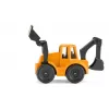Siku MAN sunkvežimis su ekskavatoriumi-krautuvu, sunkvežimio / priekabos modelis, 1:87, MAN, berniukams / mergaitėms, metalas, plastikas, mėlyna, geltona
