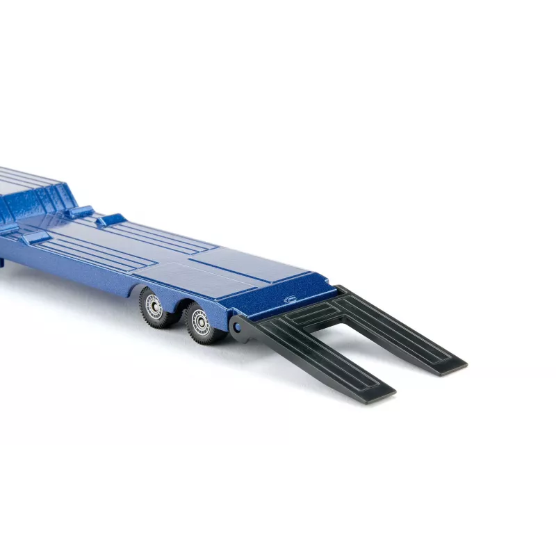 Siku MAN sunkvežimis su ekskavatoriumi-krautuvu, sunkvežimio / priekabos modelis, 1:87, MAN, berniukams / mergaitėms, metalas, plastikas, mėlyna, geltona