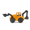 Siku MAN sunkvežimis su ekskavatoriumi-krautuvu, sunkvežimio / priekabos modelis, 1:87, MAN, berniukams / mergaitėms, metalas, plastikas, mėlyna, geltona