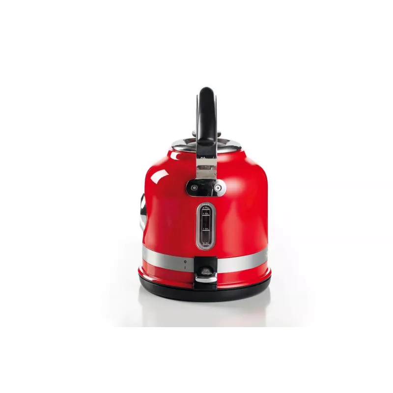 Ariete 2854 Moderna elektrinis virdulys, 2000 W, 1,7 l talpa, 360° belaidis, automatinio išjungimo sistema, nuimamas filtras, matomas vandens lygis, termometras, raudonas