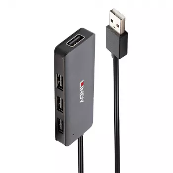 USB šakotuvas Lindy 4 prievadų USB 2.0 šakotuvas