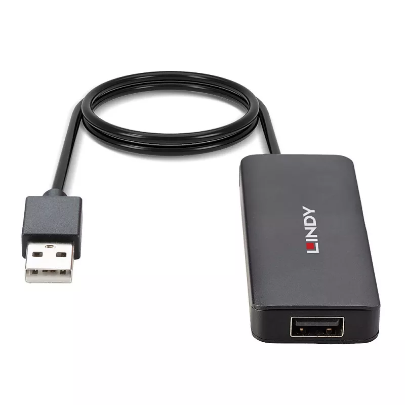 USB šakotuvas Lindy 4 prievadų USB 2.0 šakotuvas