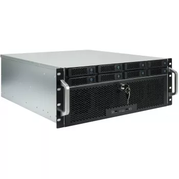 Serverio korpuso dėklas INTER-TECH IPC 4U-4708 — 4U, juodas, palaiko ATX/PS2 maitinimo bloką, 4x priekiniai 80 mm, 2x galiniai 80 mm, 2,5/3,5 colio HDD