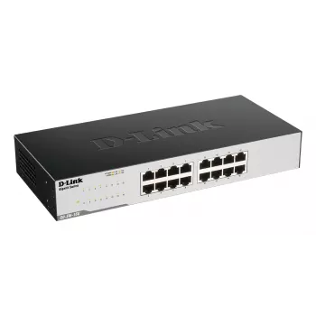 D-Link GO-SW-16G nevaldomas L2 gigabitinio eterneto (10/100/1000) 1U juodas