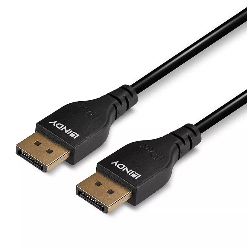 Lindy 3 m plonas DisplayPort 1.4 kabelis, 3 m, DisplayPort, DisplayPort, kištukas, kištukas, 7680 x 4320 pikselių