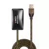 Lindy 10 m USB 2.0 aktyvus plėtimo šakotuvas, USB 2.0, USB 2.0, 480 Mbit/s, pilka, 28/24, 10 m