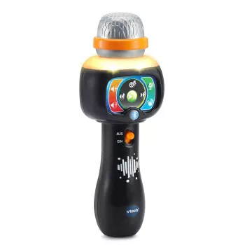 VTech Baby Magiškas dainavimo malonumo mikrofonas, Žaislinis mikrofonas, 2 metai, AAA, 200 g, Juoda