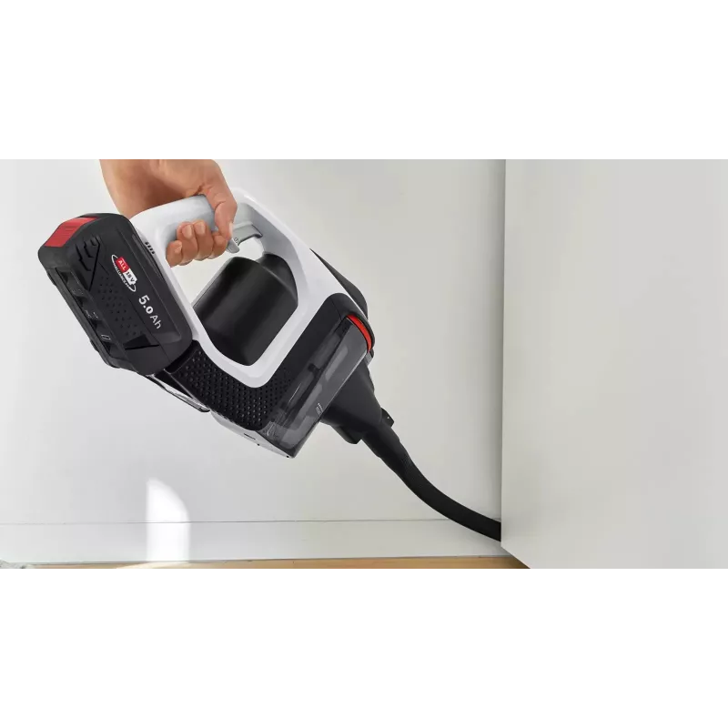 Bosch Serie 8 BSS825ALL belaidis dulkių siurblys / elektrinė šluota Baterija Sausas Be maišelio Juoda, Balta 5 Ah