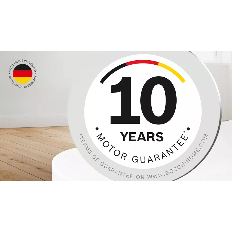 Bosch Serie 8 BSS825ALL belaidis dulkių siurblys / elektrinė šluota Baterija Sausas Be maišelio Juoda, Balta 5 Ah