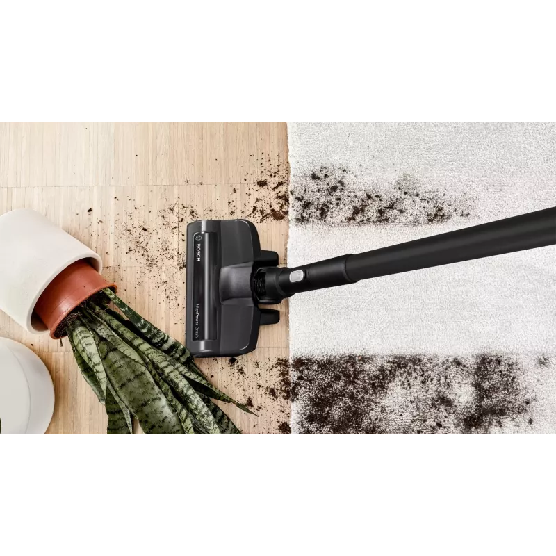 Bosch Serie 8 BSS825ALL belaidis dulkių siurblys / elektrinė šluota Baterija Sausas Be maišelio Juoda, Balta 5 Ah