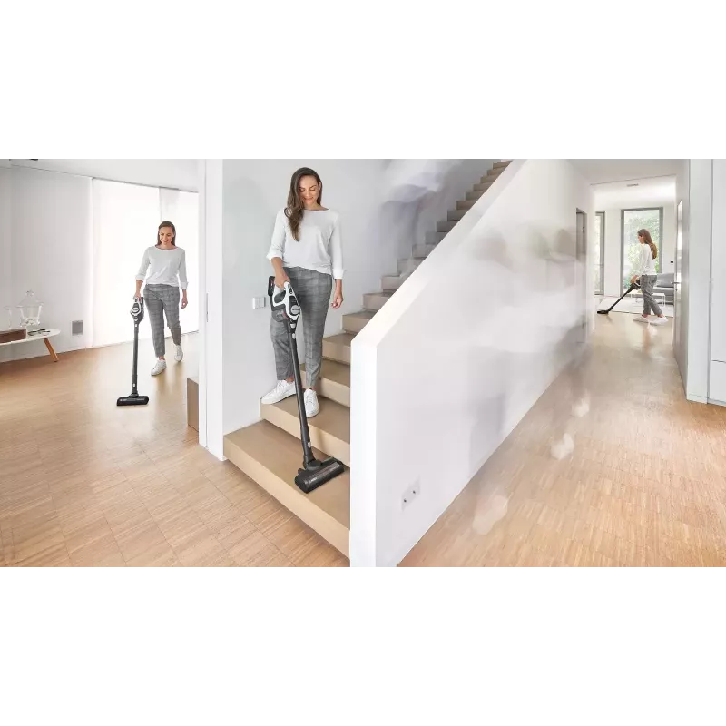 Bosch Serie 8 BSS825ALL belaidis dulkių siurblys / elektrinė šluota Baterija Sausas Be maišelio Juoda, Balta 5 Ah