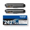Dažančiosios juostelės kasetė „Brother TN-242BKTWIN“ 3000 puslapių, juoda