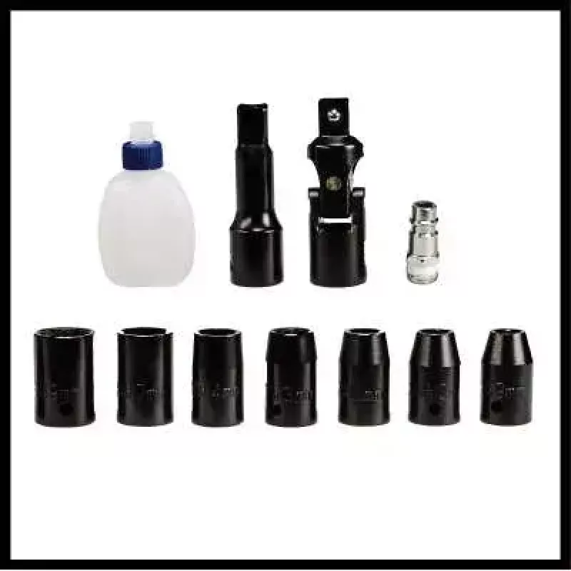 Pneumatinis elektrinis suktuvas EINHELL TC-PR 68 — pneumatinis, 68 N·m sukimo momentas, 160 aps./min., tiesi rankena, 7 antgaliai, 252×350×83 mm, juoda/raudona