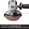 Kampinis šlifuoklis Einhell Power X-Change TE-AG 18/115-2 Li - Solo 18 Volt