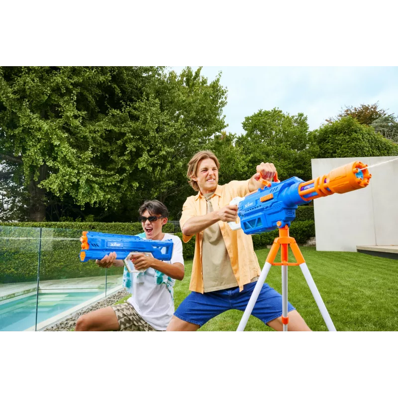 Zuru vandens šautuvas Mega Pulse Motor Soaker XSHOT — maitinamas baterijomis motorizuotas vandens šautuvas (modelis 118159)
