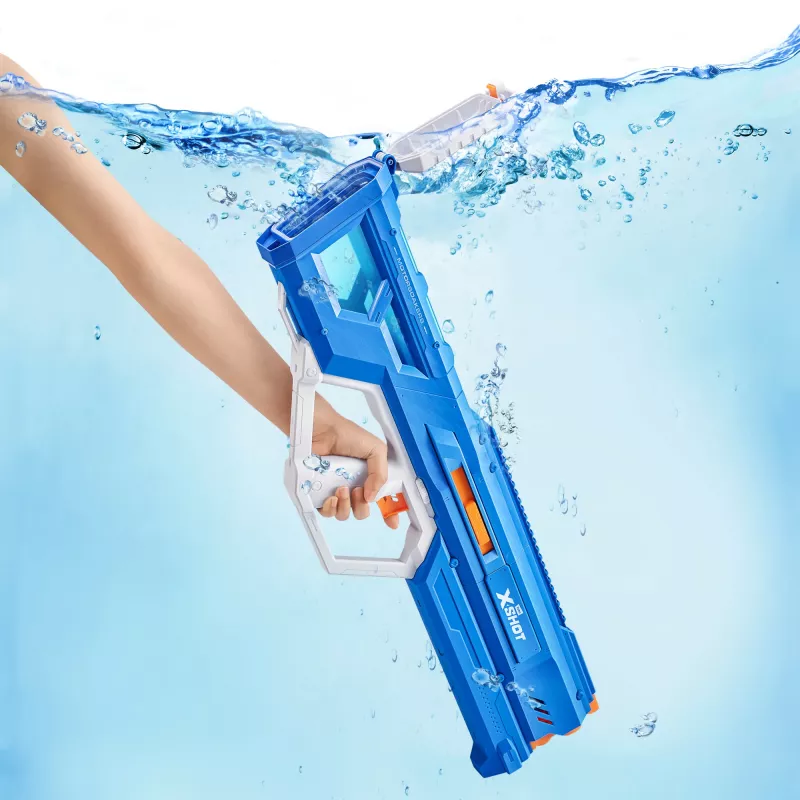 Zuru vandens šautuvas Mega Pulse Motor Soaker XSHOT — maitinamas baterijomis motorizuotas vandens šautuvas (modelis 118159)