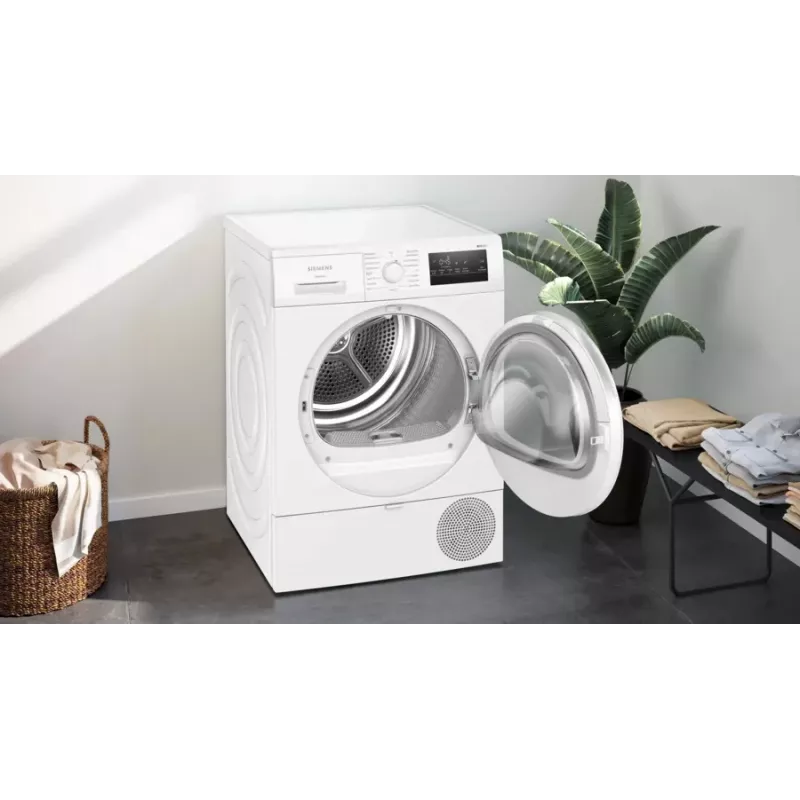Siemens iQ300 WT45HVA4 skalbinių džiovyklė Laisvai pastatoma Priekinis pakrovimas 8 kg Balta
