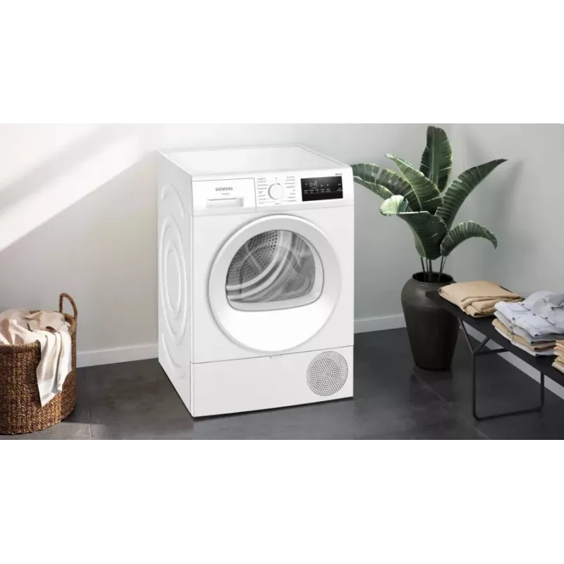 Siemens iQ300 WT45HVA4 skalbinių džiovyklė Laisvai pastatoma Priekinis pakrovimas 8 kg Balta