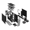 PC korpusas Fractal Design Define 7 Midi Tower pilkas