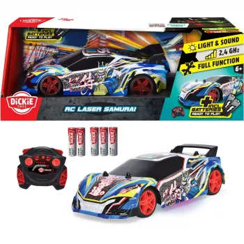 Radijo bangomis valdomas automobilis Simba-Dickie Dickie RC Laser Samurai masteliu 1:20