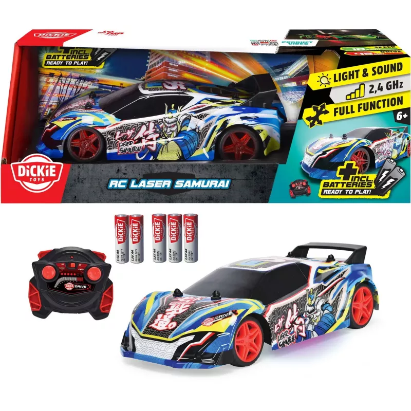 Radijo bangomis valdomas automobilis Simba-Dickie Dickie RC Laser Samurai masteliu 1:20