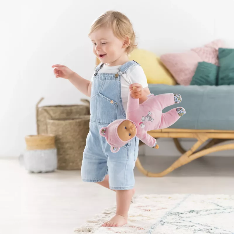 Minkštas žaislas meškiukas Simba‑Dickie Corolle Mon Doudou Corolle Sweetheart rožinis — paguodos pliušinė lėlė